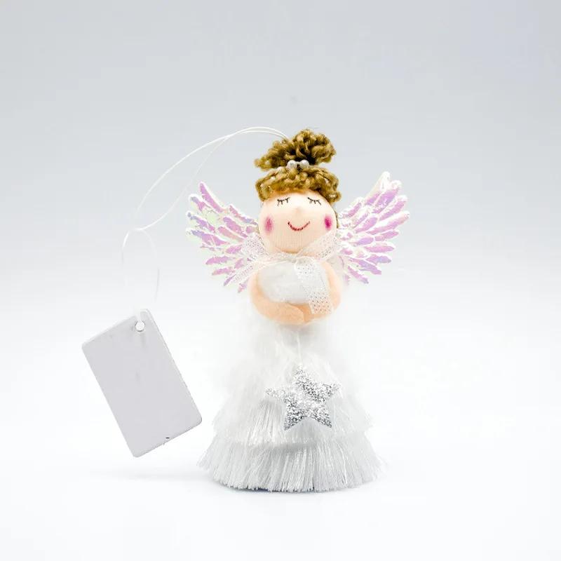 Christmas Angel Doll Pendant Fringed Skirt Doll Christmas Ornaments