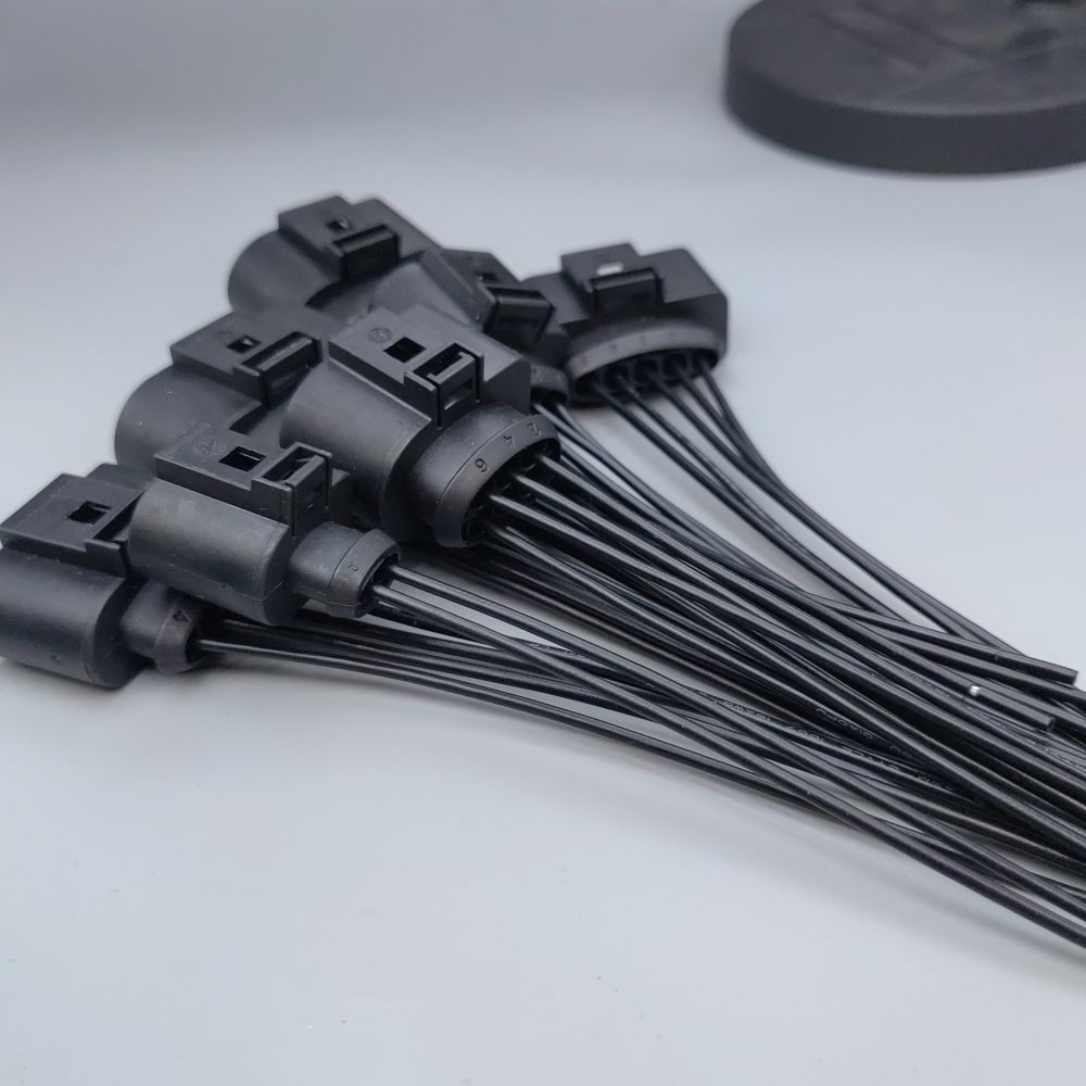 2/3/4/5/6/8/10 Pin 3.5mm Auto Ignition Coil Waterproof Connector Horn Sensor Plug With Cable 1J0973722 For VW Plug Connectors 4