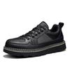 Tooling shoes men's autumn new thick baseplate shoes men's business casual leather shoes men's leather soft sole