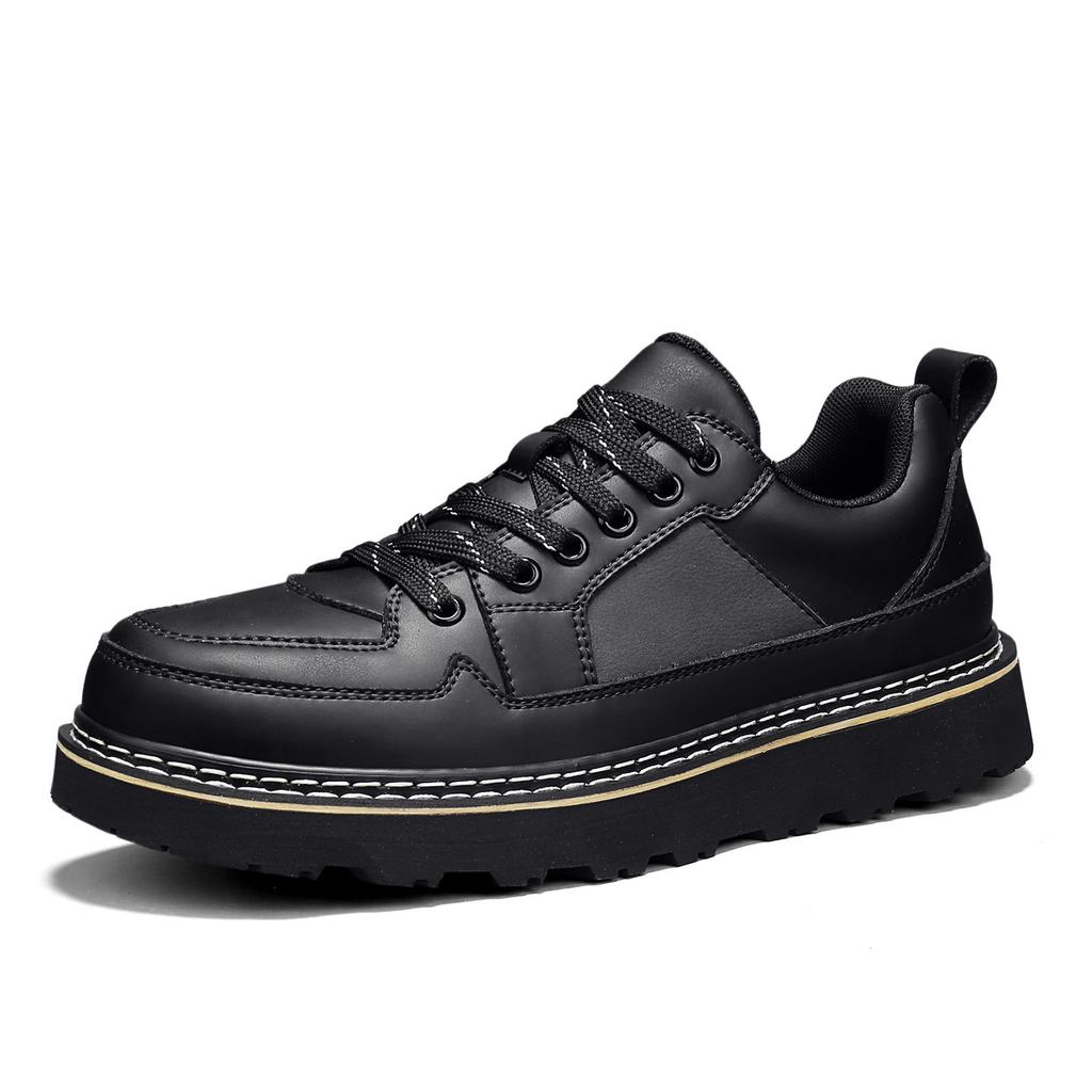 Tooling shoes men's autumn new thick baseplate shoes men's business casual leather shoes men's leather soft sole