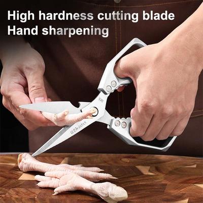 Multi-Functional Heavy-Duty Kitchen High-Hardness High Sharp Scissors Stainless Steel Scissors For Cutting Chicken, Fish, Duck
