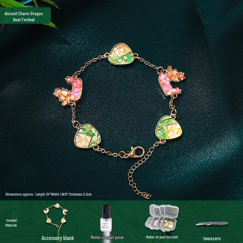 Mother-of-Pearl Hairpin Craft Kit: Brooch & Hairpin Shell Fragments - Perfect Mother’s Day Gift