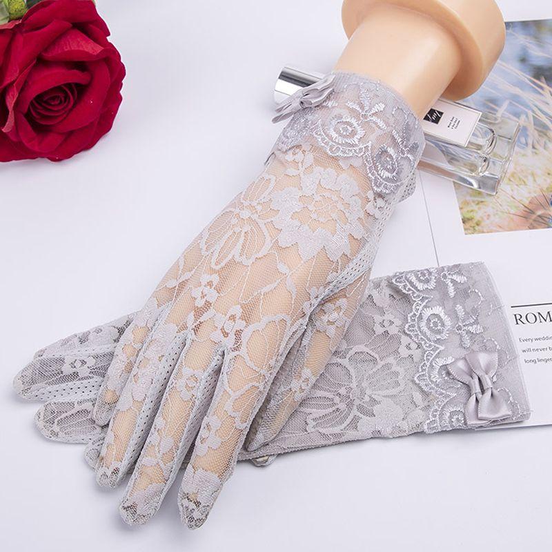 Women'S Summer Lace Gloves - Breathable, UV Protection for Driving & Outdoor Activities,Perfect for Sun Safety & Stylish Outfits, Summer Gloves