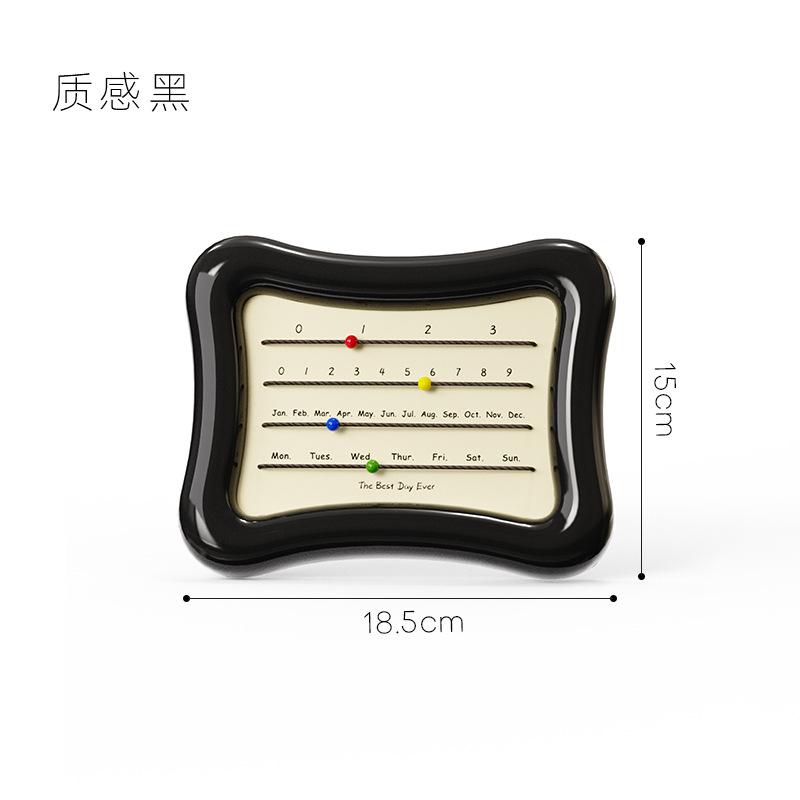 Настольный календарь в кремовом стиле Современный и простой Скандинавский стиль Настольные украшения Вечный месячный календарь Украшения для гостиной