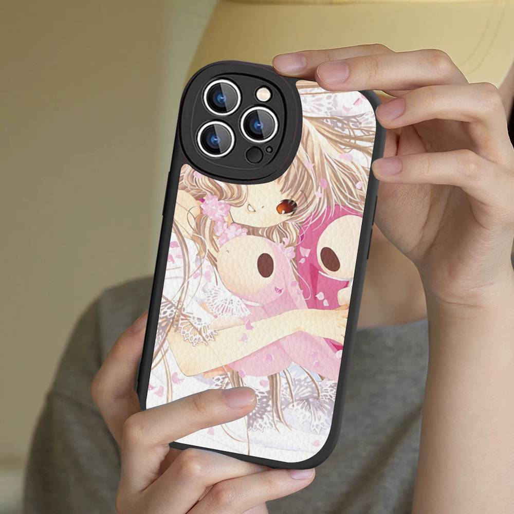

Sci-fi Romance Comics C-Chobits Cartoon Phone Case For IPhone 16 15 14 13 12 11 Pro Max Plus Leather Shockproof Cover iPhone 15pro max