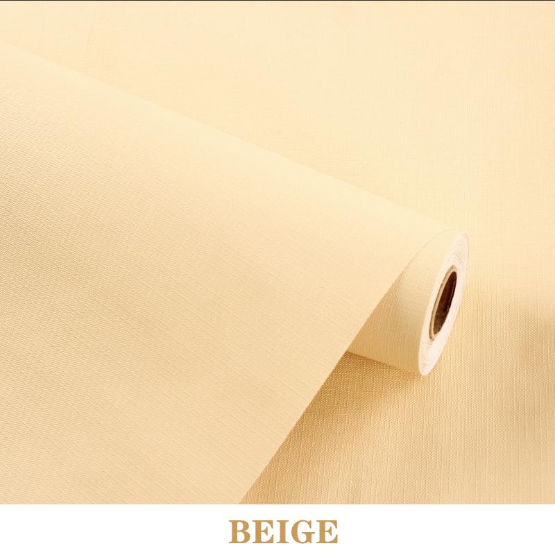 Pure Color Wallpaper PVC Waterproof Moisture-proof Self-adhesive Color of Macaron Wallsticker Furniture Renovation