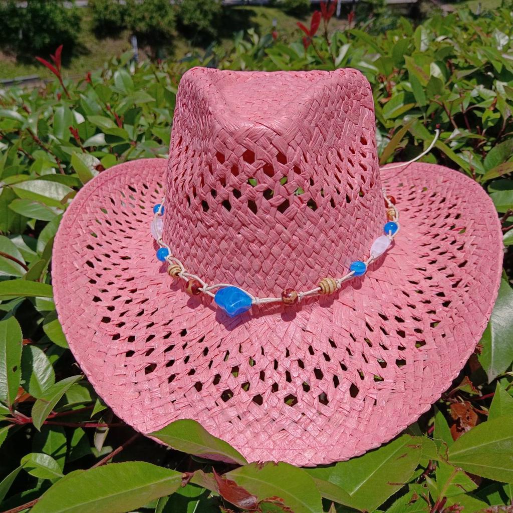 Leather Western Cowboy Hat Men'S Gentleman Godfather Hat Pu Material Panama Cowboy Hat Jazz Hat Sombrero Para Hombres