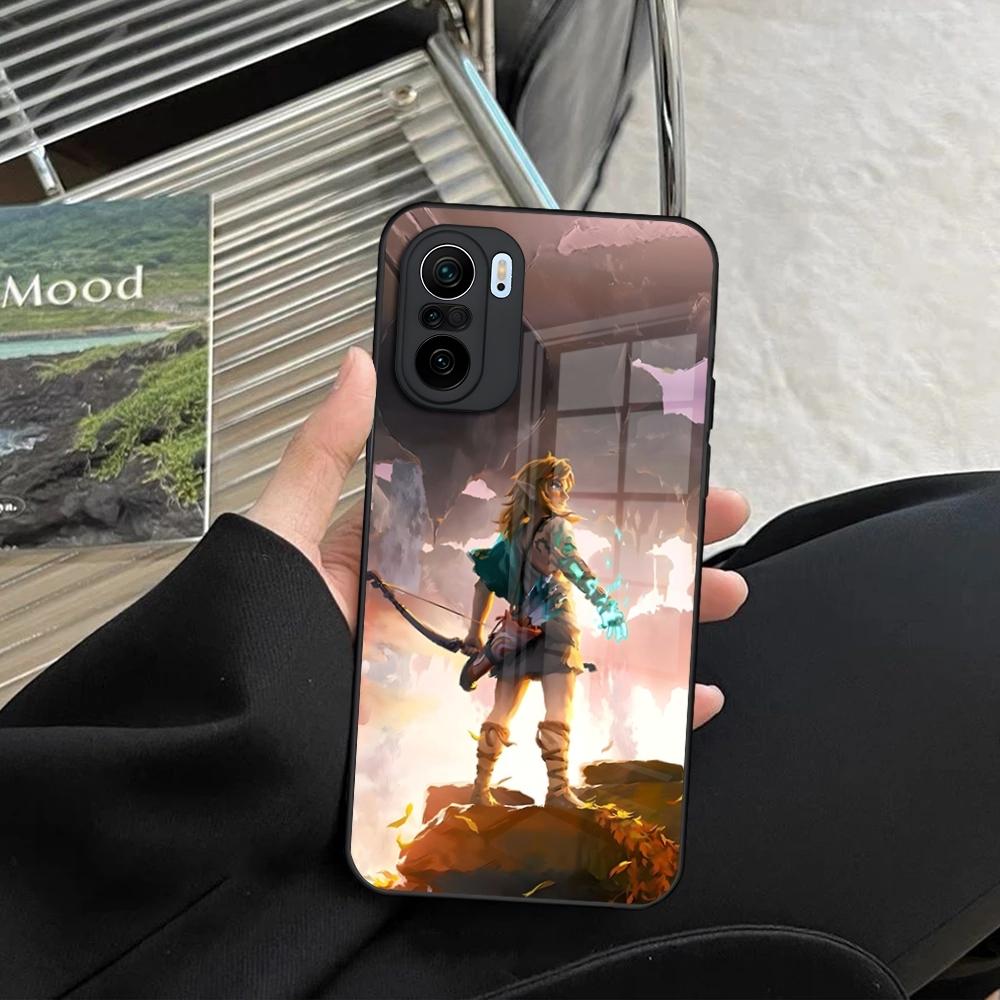 Cartoon Anime Game Z-Zelda Phone Case for Xiaomi 14 13 12 11 13t 12t 11t POCO M6 M5 X6 X5 F6 F5 Ultra Pro Lite 5G toughened glas