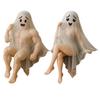 Funny Ghost Statue Creepy Parties Festivals Ornaments Halloween Decoration for Dark Romanticists Gothic Collectors