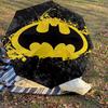 1PC Warner Batman Logo Automatic Open/Close Umbrella with Windproof, 76-Rib Sturdy Canopy, Durable Ribs1293A