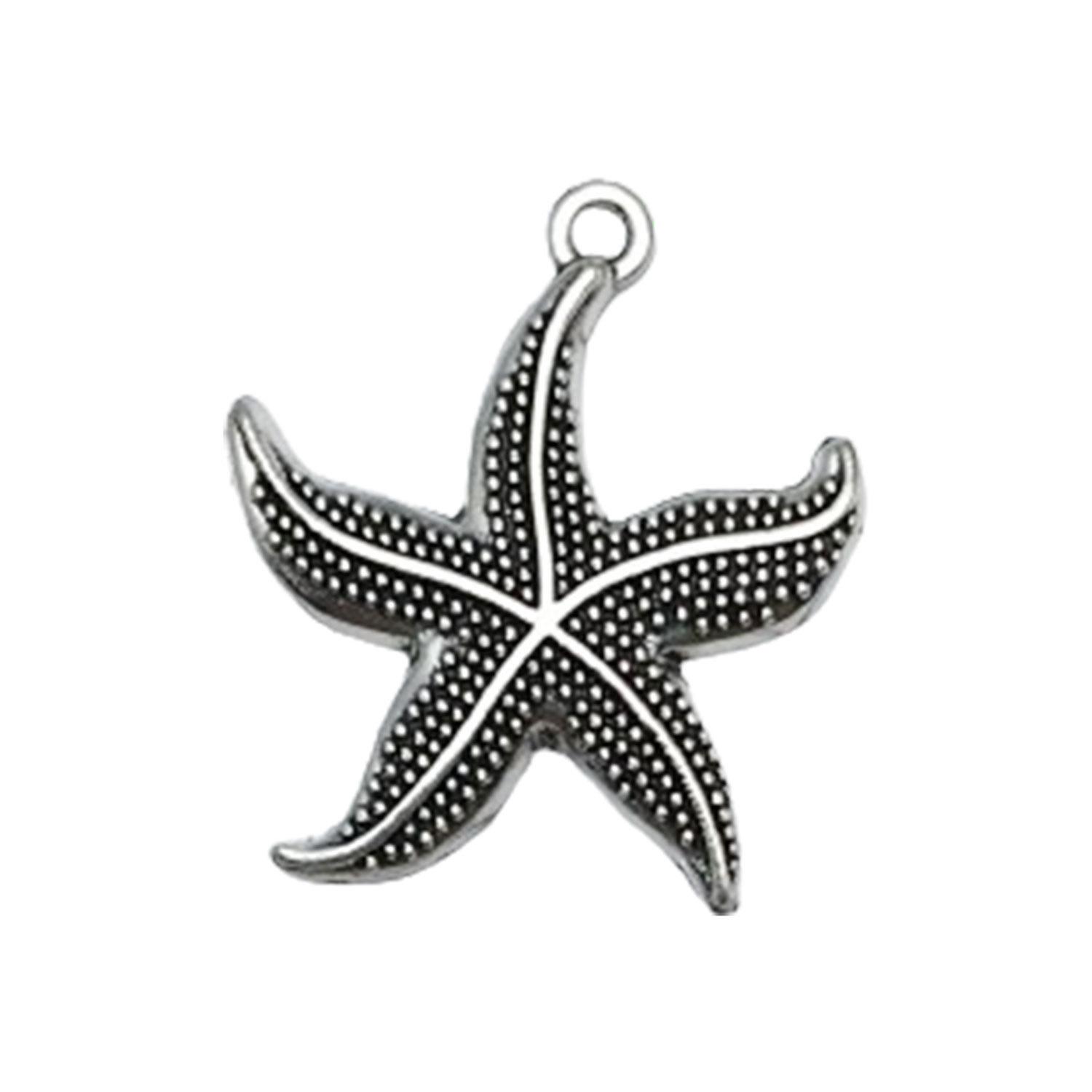 

Sea Star Necklace Accessories DIY Pendant Pendant One Size серебряный