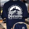 Unisexs 100 Cotton Tshirt With A Skyline Wave And Rolling Ball Pattern Crew Neck And Loose Fit Suitable For Travel