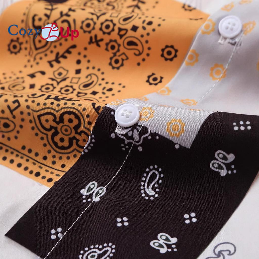 Herreskjorte med korte ermer Svart og hvit Cashewnøtt Kinesisk stil Skjorte for menn Casual Mote Sommer 2025 Ny ankomst