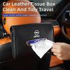 AAJB1 Leather Car Seat Back Tissue Bag Sun Visor Tissue Storage Box For Opel Corsa Astra Insignia Vectra Zafira Meriva Mokka Grandland