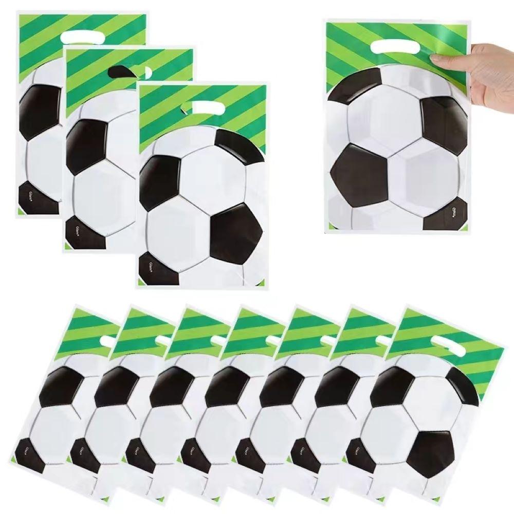 Soccer Theme Party Favor Football Reusable Straw Funny Puzzle Sticker Keychain Braclet Children's Birthday Party Decoration Gift