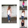 Elegant Summer Plus Size Women Blouse With V Neck And Sleeveless Design For Casual Wear