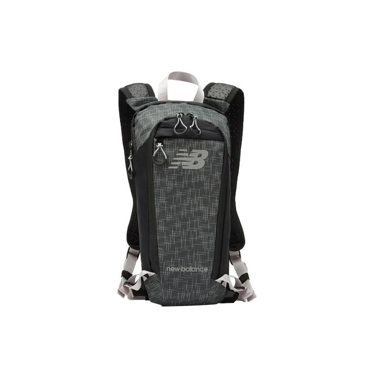 New New Balance Nylon Fabric Backpack Regular Men's Black Gray Color LAB13133-BKK