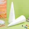 SUPVOX 2pcs Foam Cones Christmas Tree Cones for DIY Modeling Craft Floral Arranging Supplies (38x13.5cm)