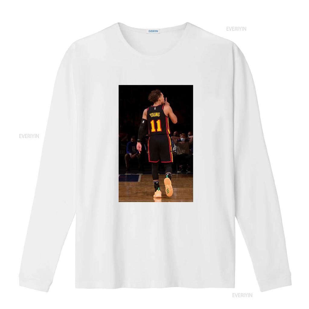 Trae Young Ššš Vintage Tričko Basketbalový Fanoušek Retro Sportovní Design vintage Vypraný Měkký Pružný Pohodlný móda