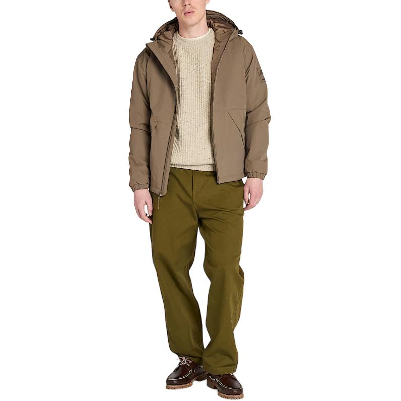 Timberland Winnick Comfortable Windproof Waterproof Insulated Hooded Jacket Men Jackets A44P6-BK0