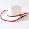 Popular European and American Classic Retro Western Cowboy Hats, Men's and Women's Fashion High-end Peach Heart Top Hats
