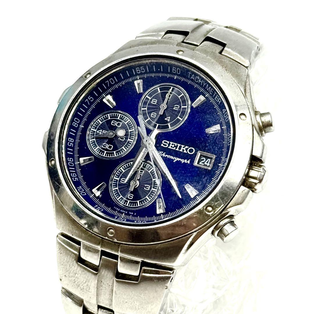 

[USED] SEIKO Watch Chronograph Silver