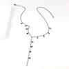 Geometric Multilayer Chain Necklace With Cross Pendant For Fashionable Unisex Wear
