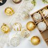 Christmas Ball Ornaments Set, Gold and Electroplated Balls for Holiday Party Decorations