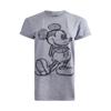 Disney Womens/Ladies Mickey Mouse Sketch Marl T-Shirt
