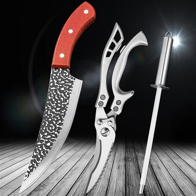5Cr15Mov Steel Boning Knife Cleaver Knife Professional Butcher Knives Kitchen Scissors Chicken Bone Shears