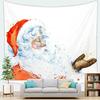Arazzo con Motivo Natalizio Decorazione da Parete per Casa Camera da Letto Soggiorno Babbo Natale