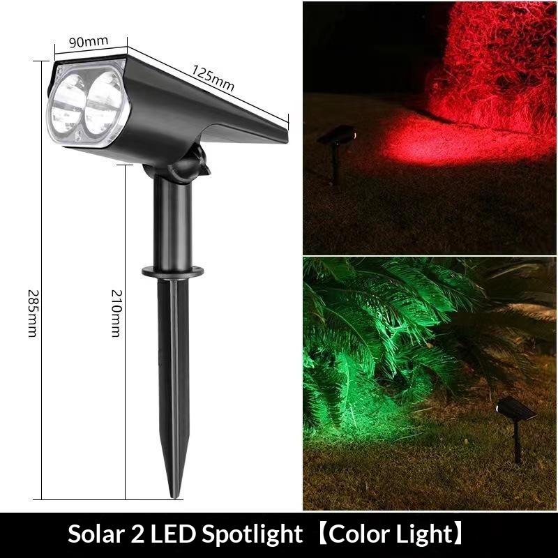 Solar Power Light Adjustable Light Temperature Solar Garden Light Outdoor Ip65 Solar Lamp Super Bright Solar Spotlight