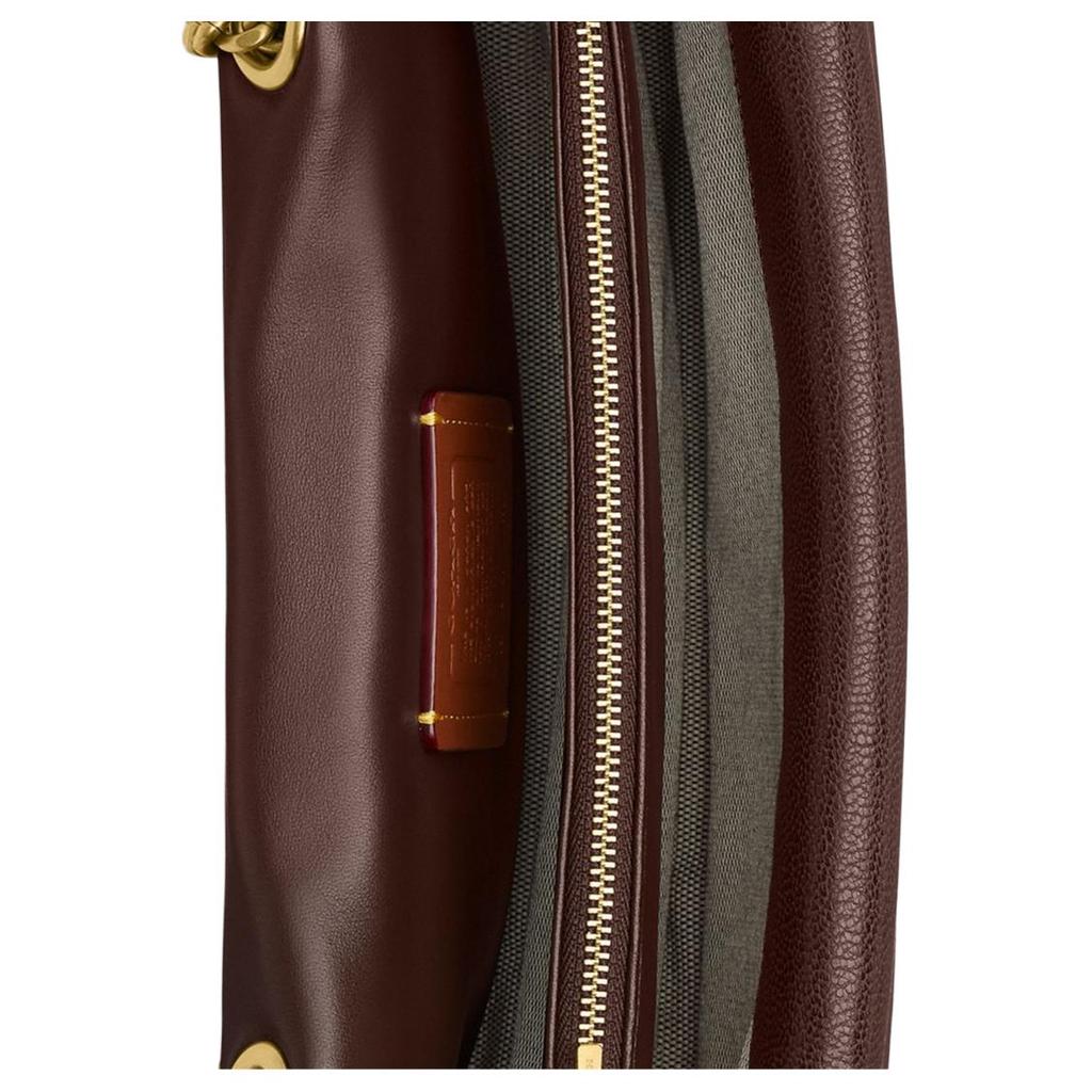 Coach Tabby 26 Quilted Classic Logo Hardware External Magnetic Pocket Lambskin Leather Shoulder Bag Medium Women shoulder bag Maple-Brown CCW83-B4MPL