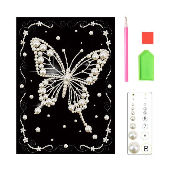 3D-Perlenmalerei-Set zum Selbermachen: Mosaik-Wandbild mit Strassperlen und Schmetterlingen für Erwachsene – ideal für die Schlafzimmerdekoration.
