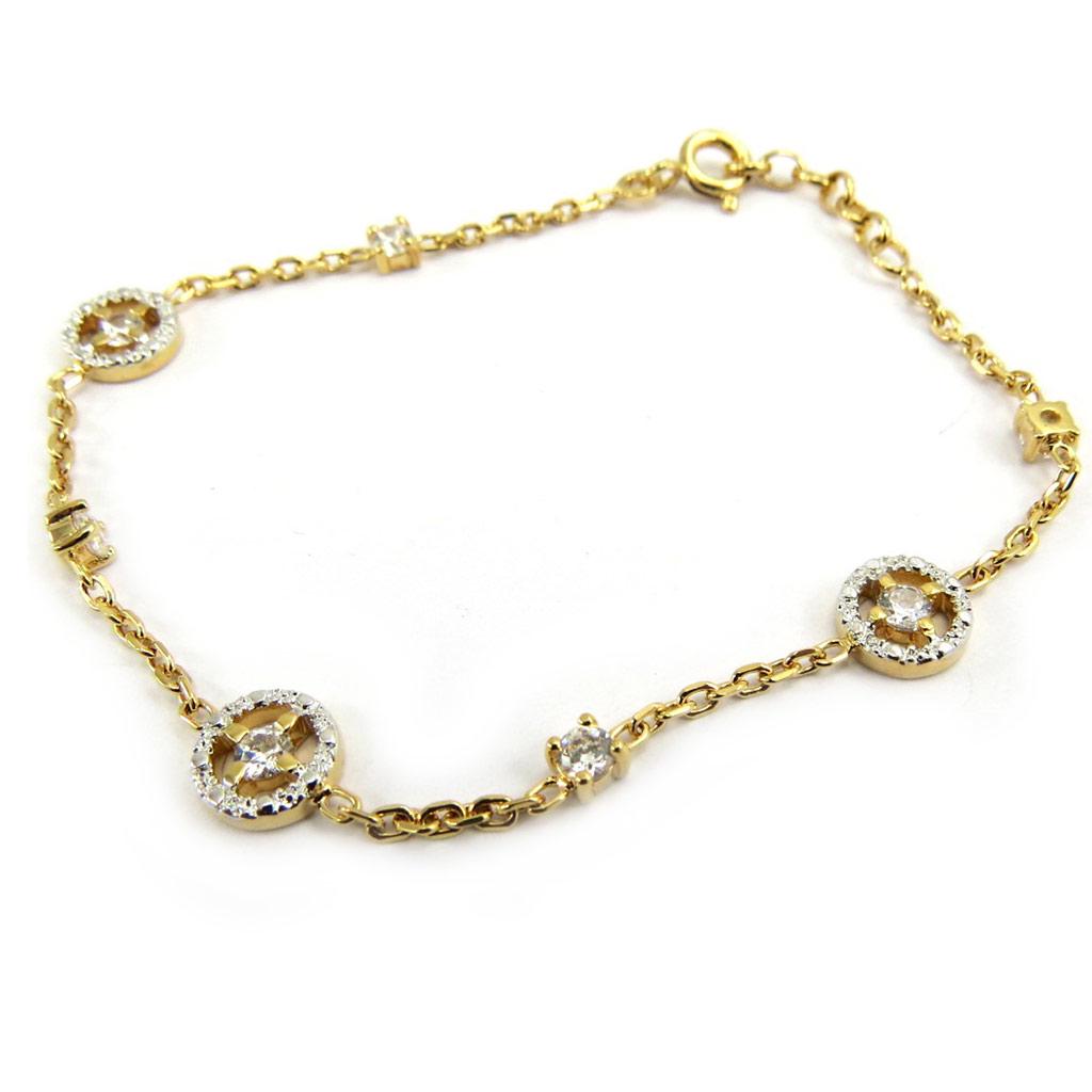 Altesse [G2464] - Gold Plated Bracelet 'Goddess'