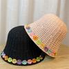 Woman Crochet Floppy Hat Wide Brims Bucket Hat Spring Beach Getaways Sun Hat