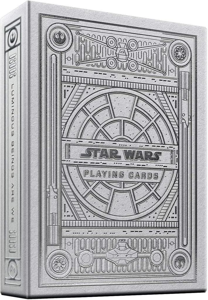 Theory11 Star Wars Silver Edition Light Side Playing Cards (White)