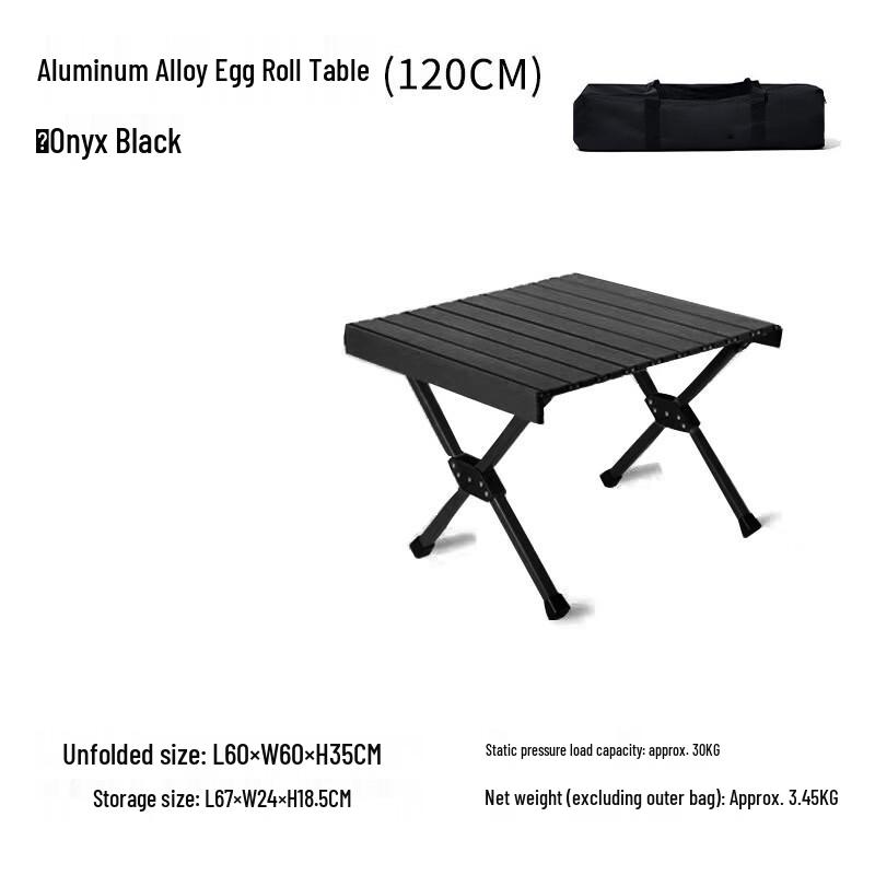 OIMG Lightweight Portable Camping Roll-Up Table