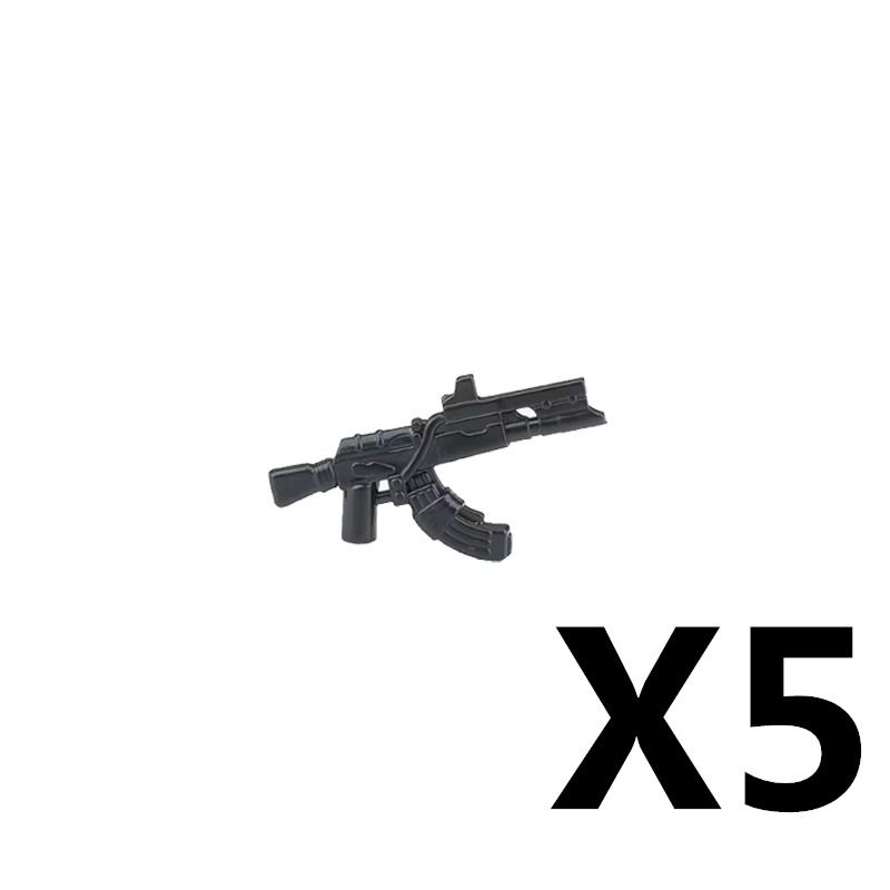 Military Soldiers Figures Weapons Building Blocks Accessories Two-color Guns Assault Sniper Rifles AK74 Rocket Launcher Toy Gift