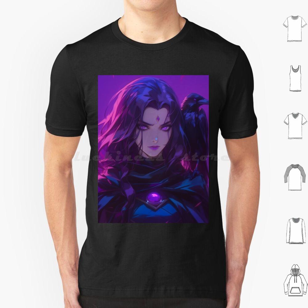 

Raven3 T Shirt Men Women Kids 6xl Raven Infinite Aspire Go Titans Aesthetic Synthwave Raven Goth Cartoon Superhero Teen Tt S