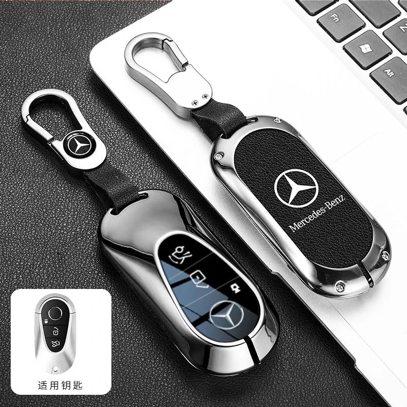 SUG2   Car Key Case Cover Shell For Mercedes Benz C E S Class GLC W206 W223 W214 E300 C260 C300 S450 S500 S400 Fob Accessories