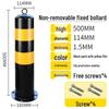 Reflective Steel Anti-Collision Parking Post with Lock