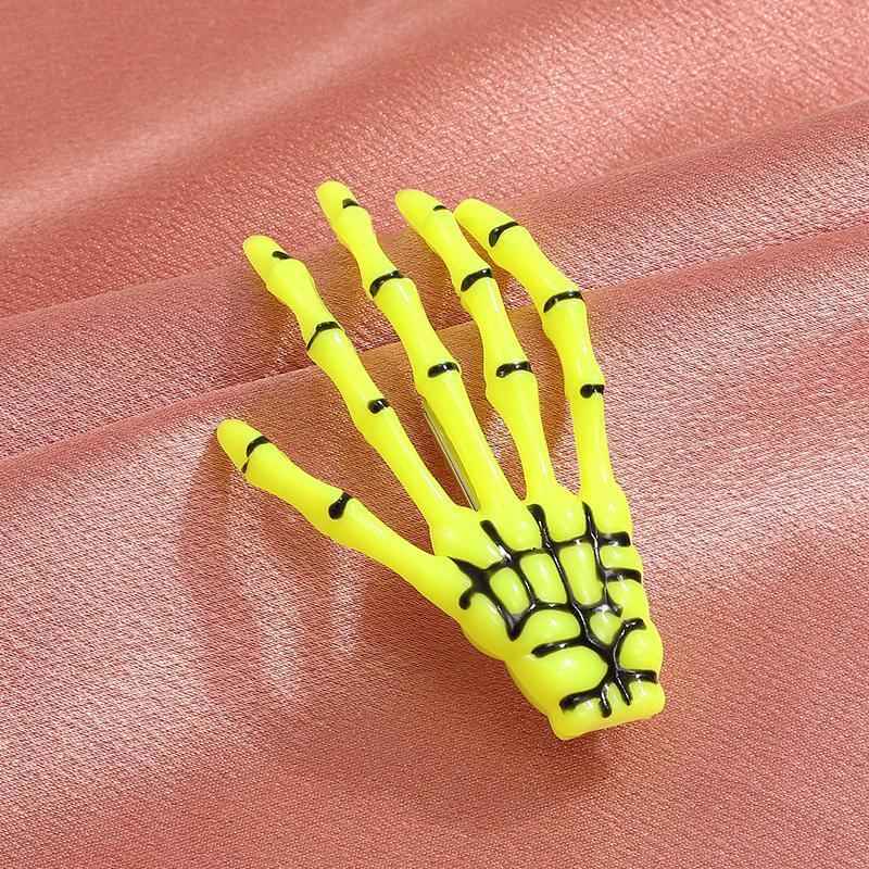 Harajuku Seitenclip Haarschmuck Gothic Skelett Hand Haarspange Blutige Skelett Hand Haarspange Single