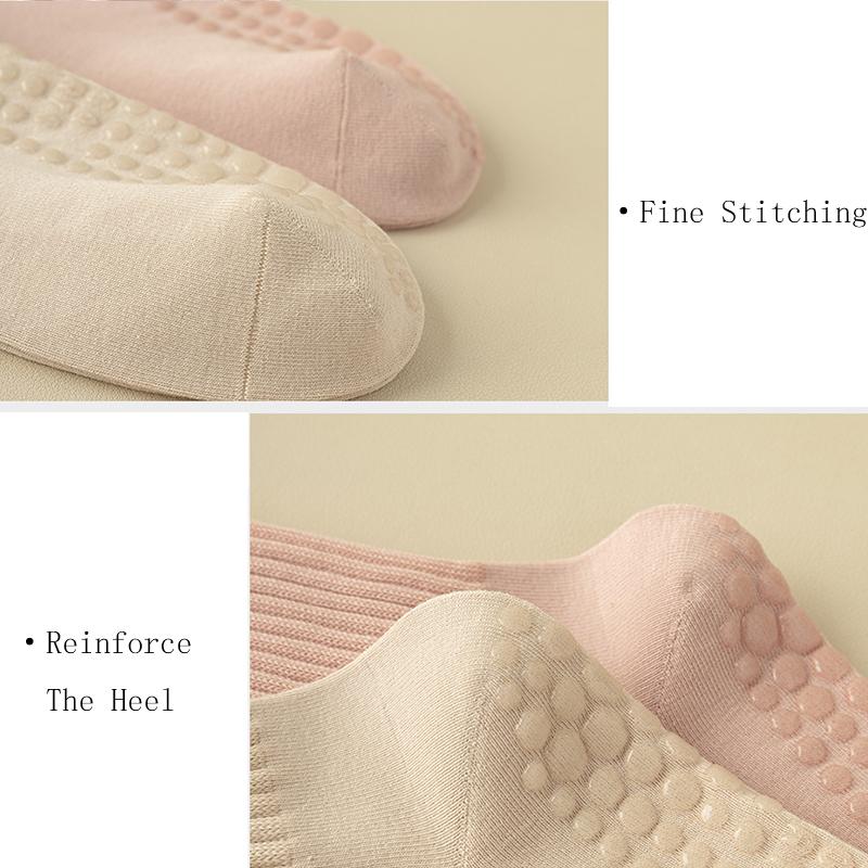 3 Pairs Women's Yoga Socks Mid Calf Non-slip Pilates Socks For Women Solid Color Breathable Fitness Dance Gym Training Socks