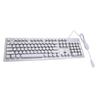 Gaming Keyboard with Blue Switch 104 Keys RGB Backlit USB Wired Mechanical Keyboard for Win 7 8 10