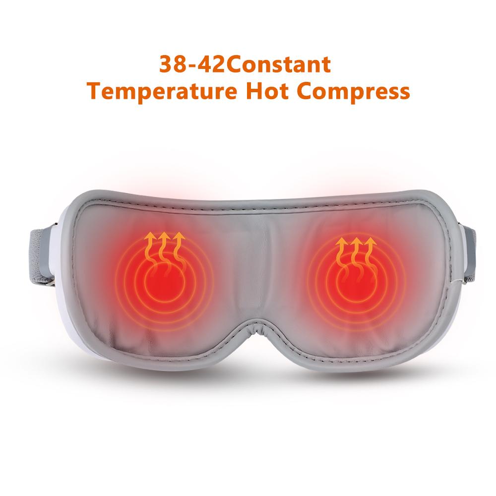 Eye Massager Bluetooth Connect from Phone Music Electric Hot Compress Wireless Care Instrument Fatigue Reliever Device