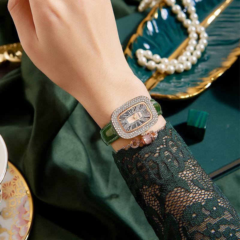 Douyin Luxury Paved Diamond Women's Waterproof Quartz Watch
