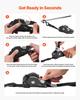 Retractable Ratchet Straps, 25.4 mm x 3 m, Tie Down Straps with S Hooks, 544 kg Break Strength, 4 Soft Loops, Tie Down Ratcheting for Moving,