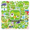 50 Trendy Duolingo Green Owl Stickers for Laptops & Headphones