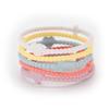 Children's Silicone Macaron Cross Thin Style Bracelet